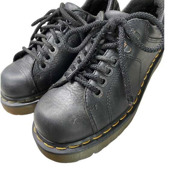 Vintage 90s Dr Doc Martens 8312 Black Leather Oxford Low Boots Men’s Size 7 main image 4